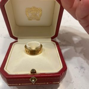 Cartier Gold Love Ring Size 50